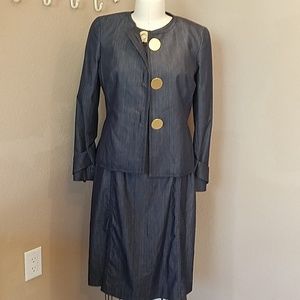 Doncaster indigo suit dress